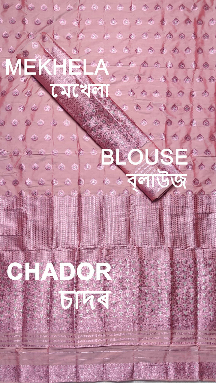 Colouring Jari Mix Set Mekhela Sador