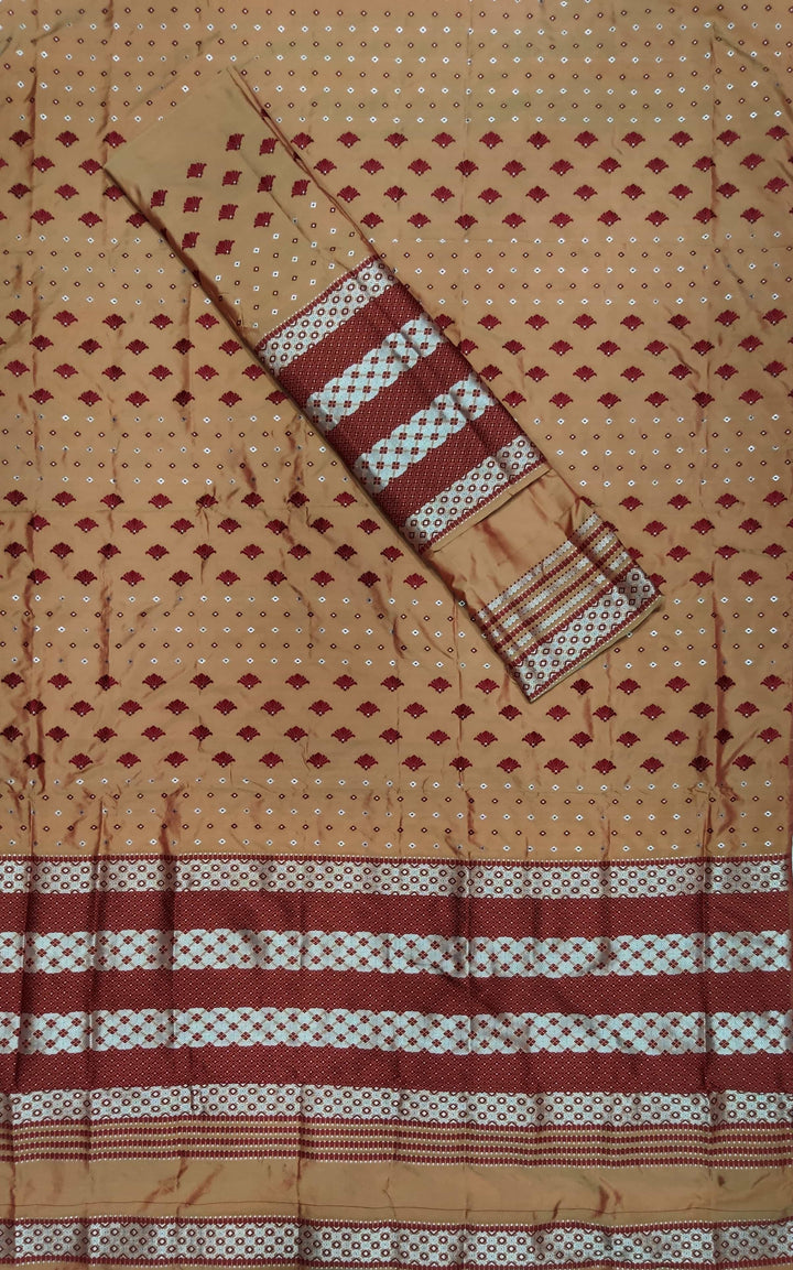 সূতাৰ- কাম (Dhaga-Work) মিক্স ছেট মেখলা চাদৰ