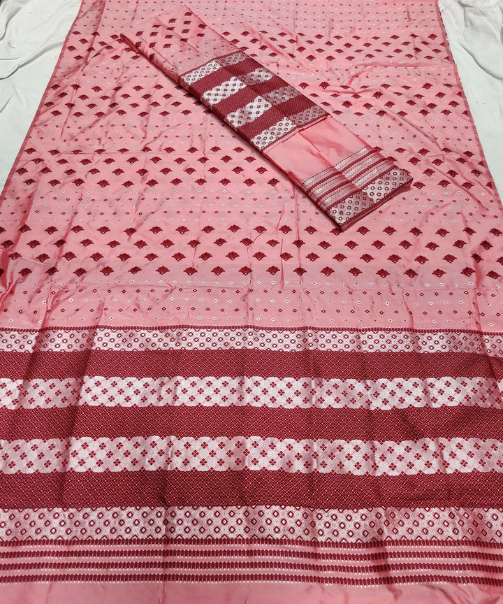 সূতাৰ- কাম (Dhaga-Work) মিক্স ছেট মেখলা চাদৰ