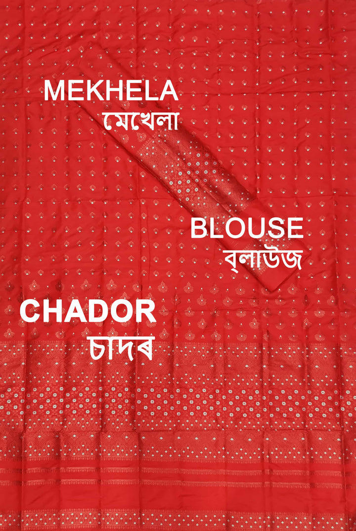 Colouring Jari Mix Set Mekhela Sador