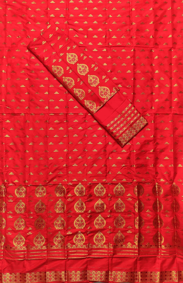Copper Jari Mix Pat* Mekhela Sador