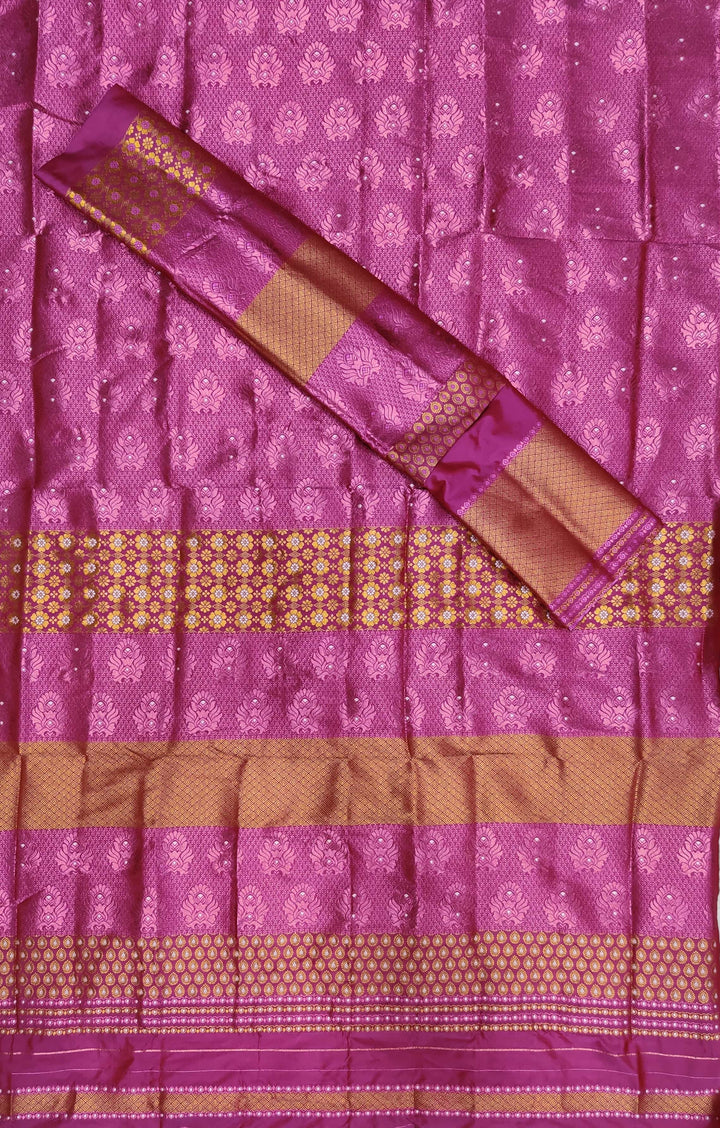Colouring Jari Bedsheet Mix Set Mekhela Sador