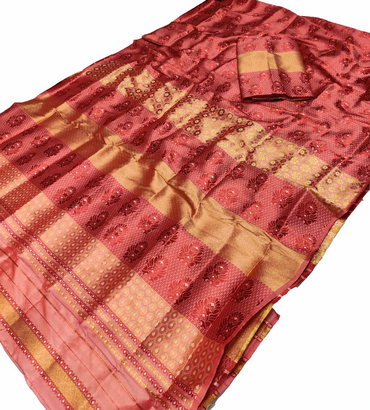 Colouring Jari Bedsheet Mix Set Mekhela Sador