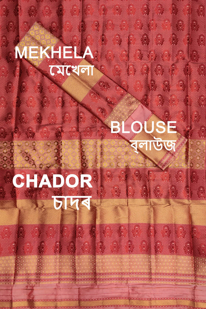 Colouring Jari Bedsheet Mix Set Mekhela Sador
