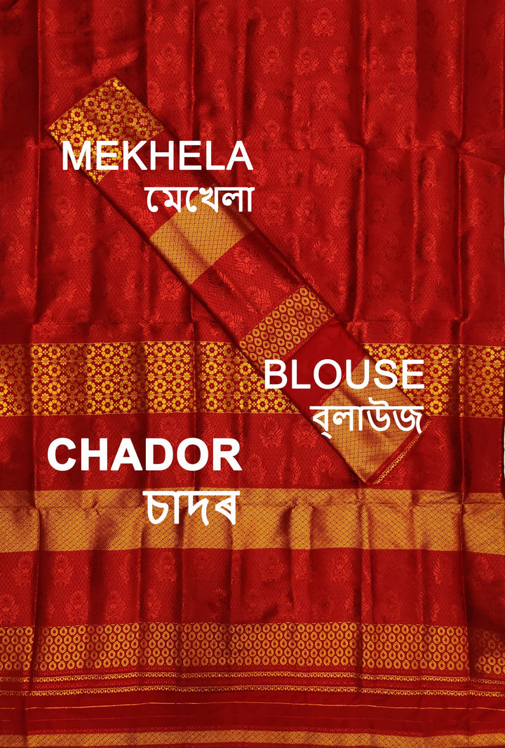 Colouring Jari Bedsheet Mix Set Mekhela Sador