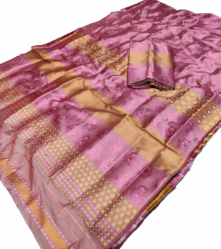 Colouring Jari Bedsheet Mix Set Mekhela Sador