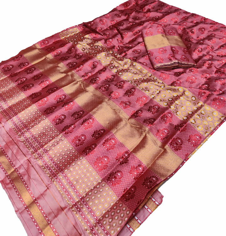 Colouring Jari Bedsheet Mix Set Mekhela Sador
