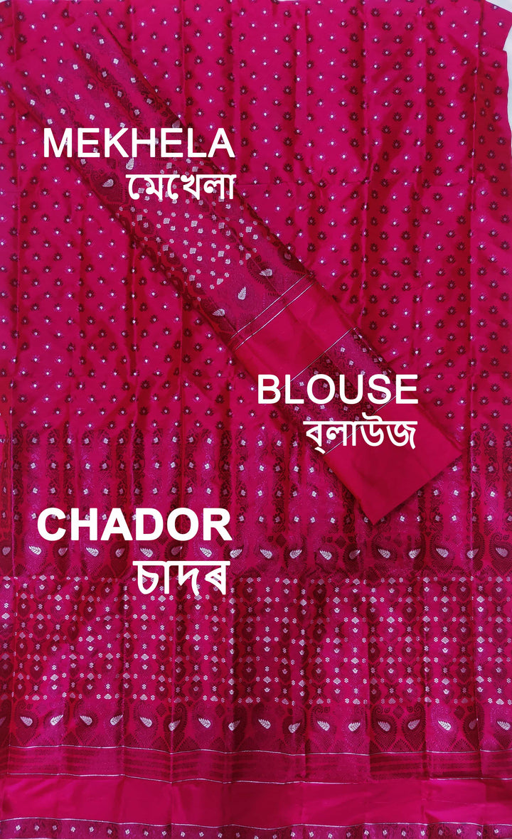 Colouring Jari Mix Set Mekhela Sador