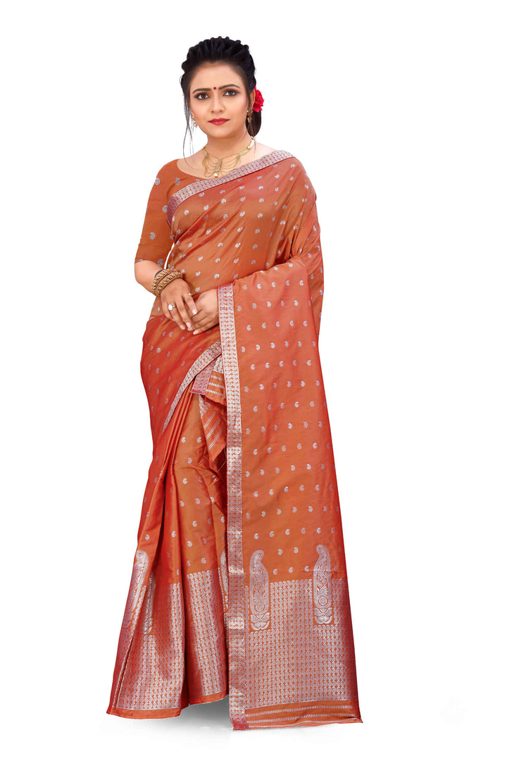 Silver Guna Poly Set Mekhela Sador