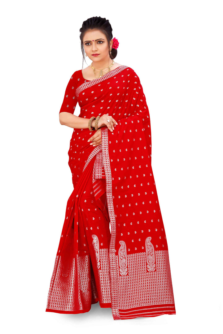 Silver Guna Poly Set Mekhela Sador