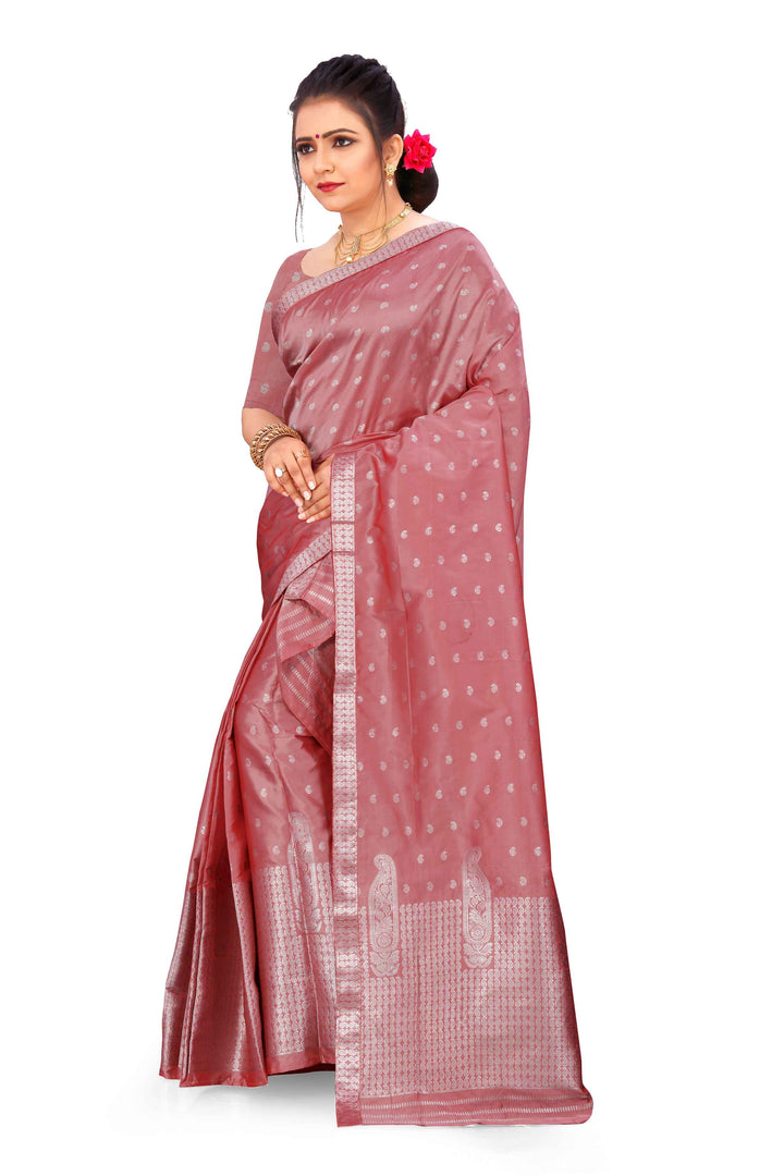 Silver Guna Poly Set Mekhela Sador