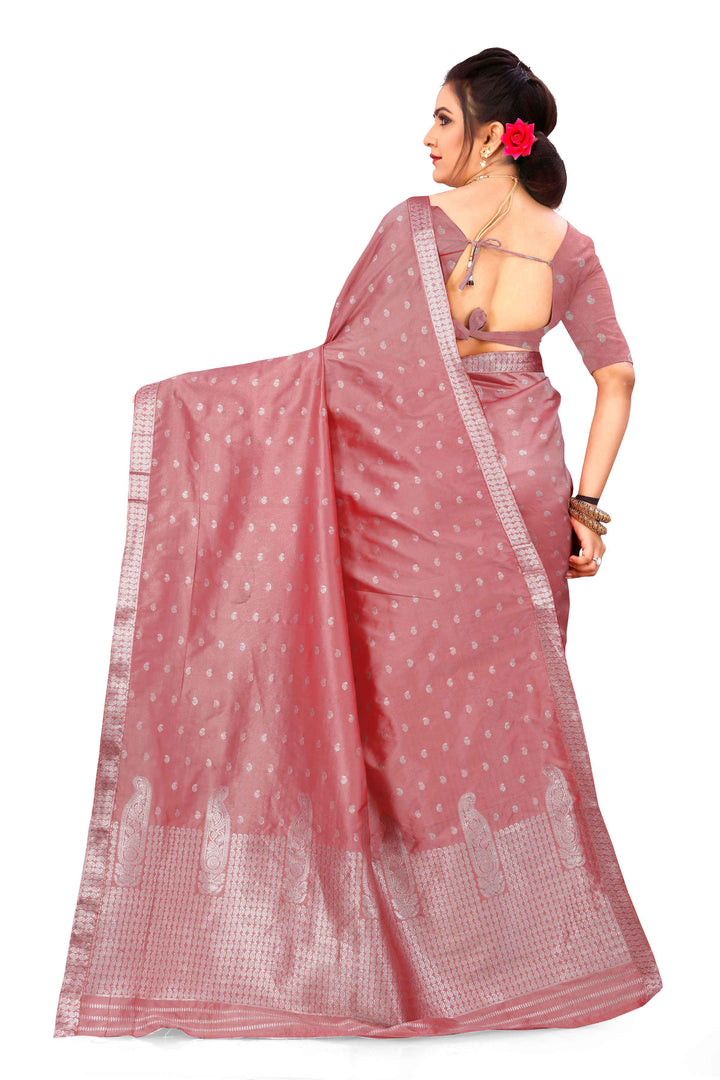 Silver Guna Poly Set Mekhela Sador