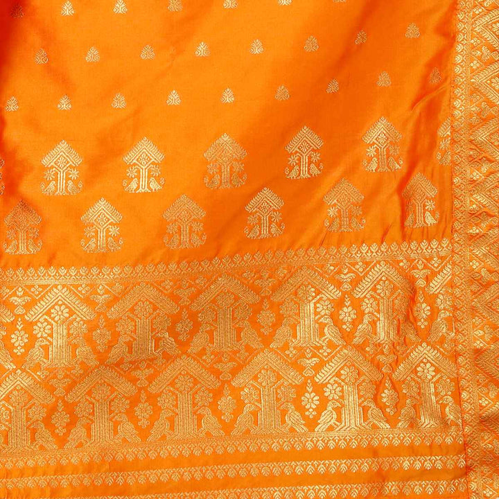 Gold Guna Poly Set Mekhela Sador