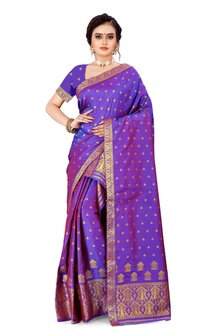 Gold Guna Poly Set Mekhela Sador
