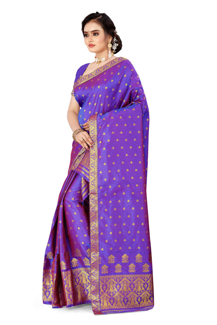 Gold Guna Poly Set Mekhela Sador