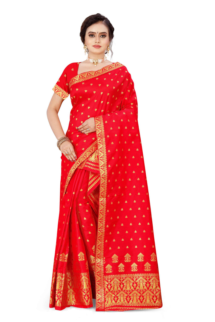 Gold Guna Poly Set Mekhela Sador