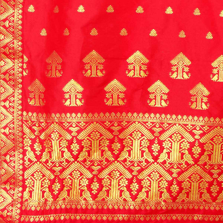 Gold Guna Poly Set Mekhela Sador