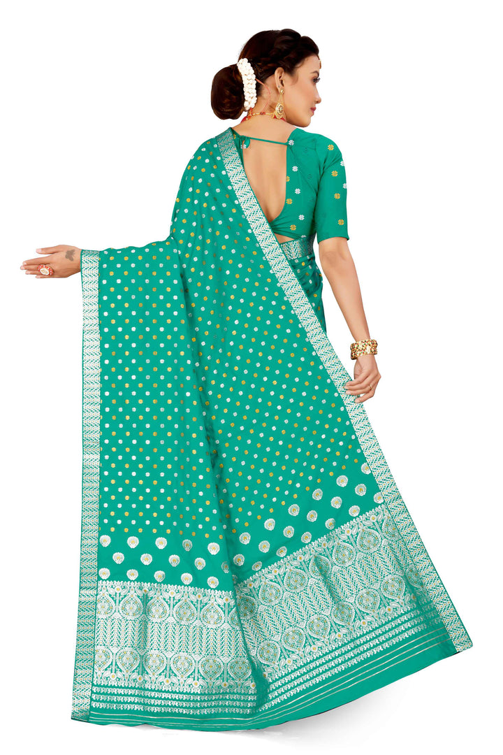 Gold-Silver Jari Mix Set Mekhela Sador