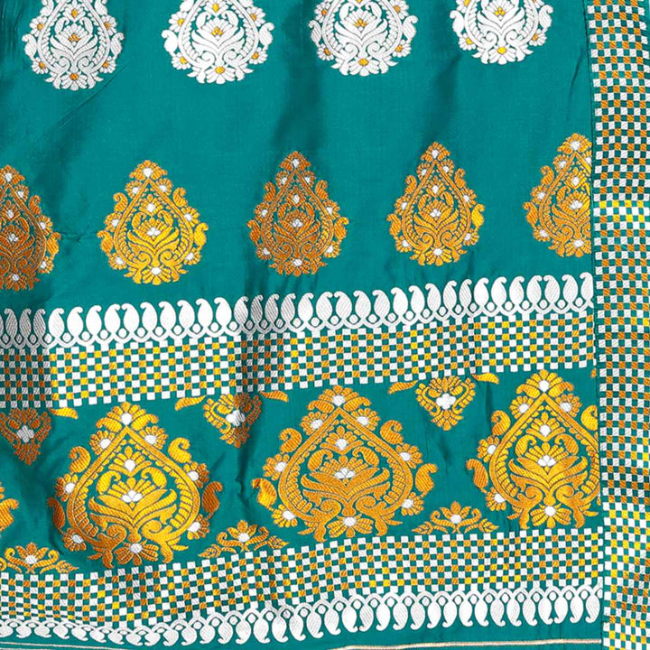 Gold-Silver Jari Mix Set Mekhela Sador