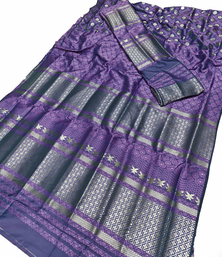 সূতাৰ- কাম (Dhaga-Work) মিক্স ছেট মেখলা চাদৰ