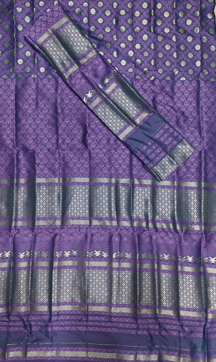 সূতাৰ- কাম (Dhaga-Work) মিক্স ছেট মেখলা চাদৰ