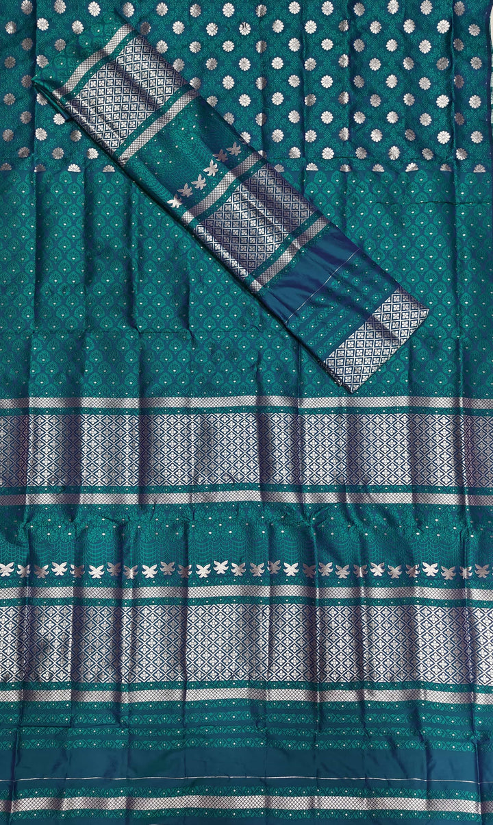সূতাৰ- কাম (Dhaga-Work) মিক্স ছেট মেখলা চাদৰ