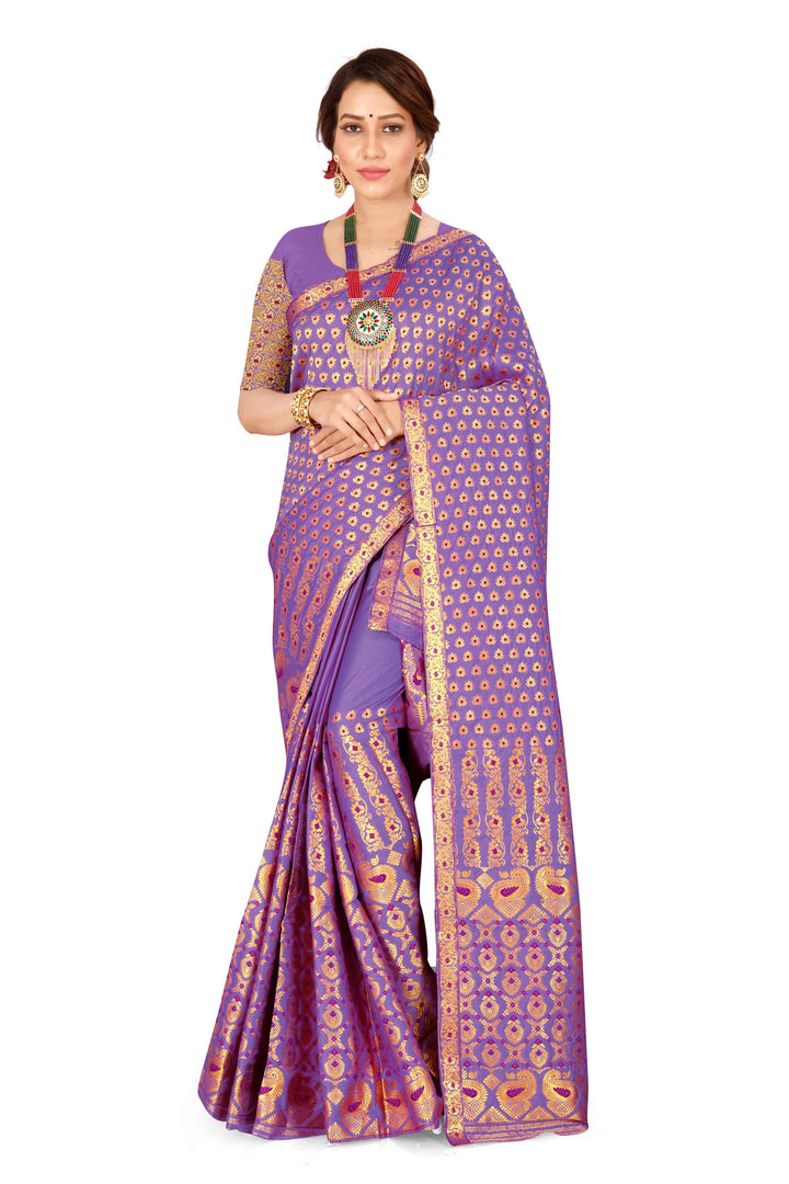 সোণ (Gold) গুনা মিক্স ছেট মেখলা চাদৰ 