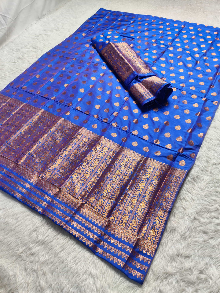 Copper Jari Mix Set Mekhela Sador