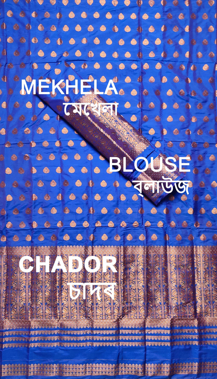 Copper Jari Mix Set Mekhela Sador