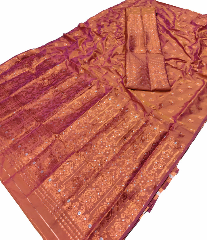 Colouring Jari Mix Set Mekhela Sador