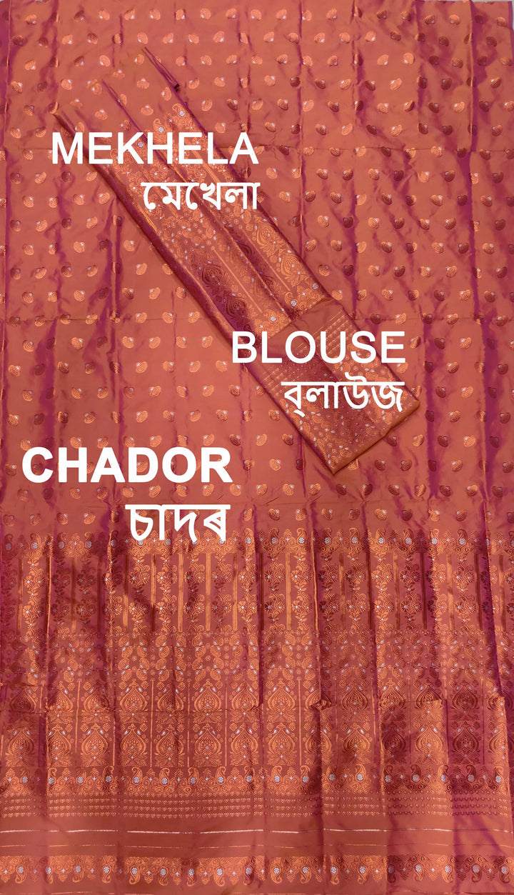 Colouring Jari Mix Set Mekhela Sador
