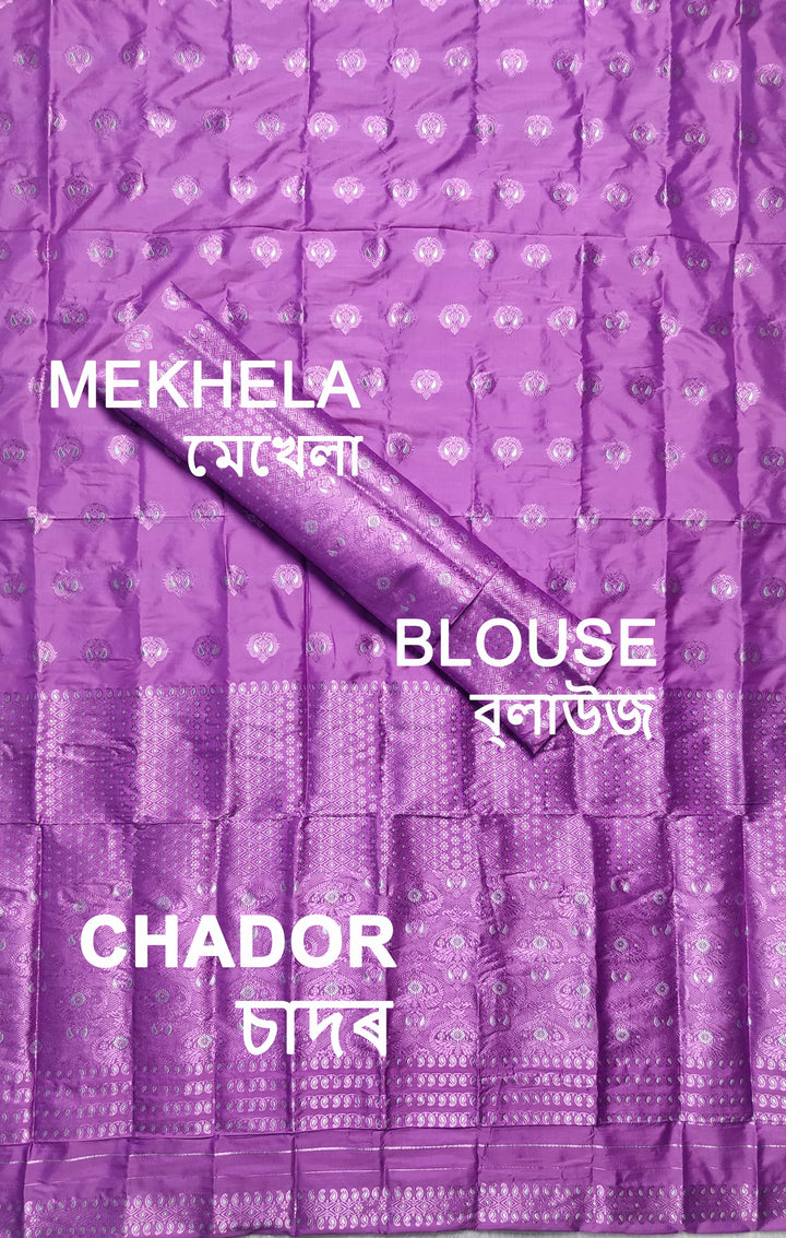 Colouring Jari Mix Set Mekhela Sador