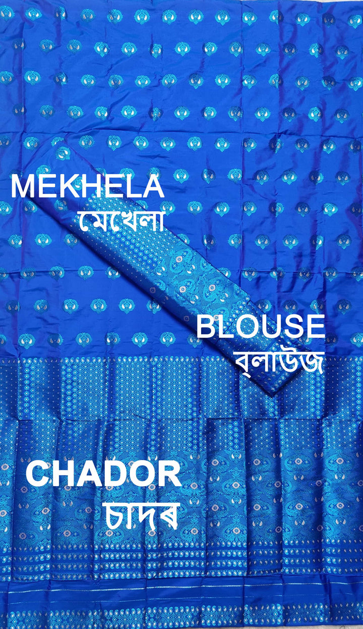 Colouring Jari Mix Set Mekhela Sador