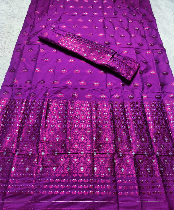 Colouring Jari Mix Set Mekhela Sador