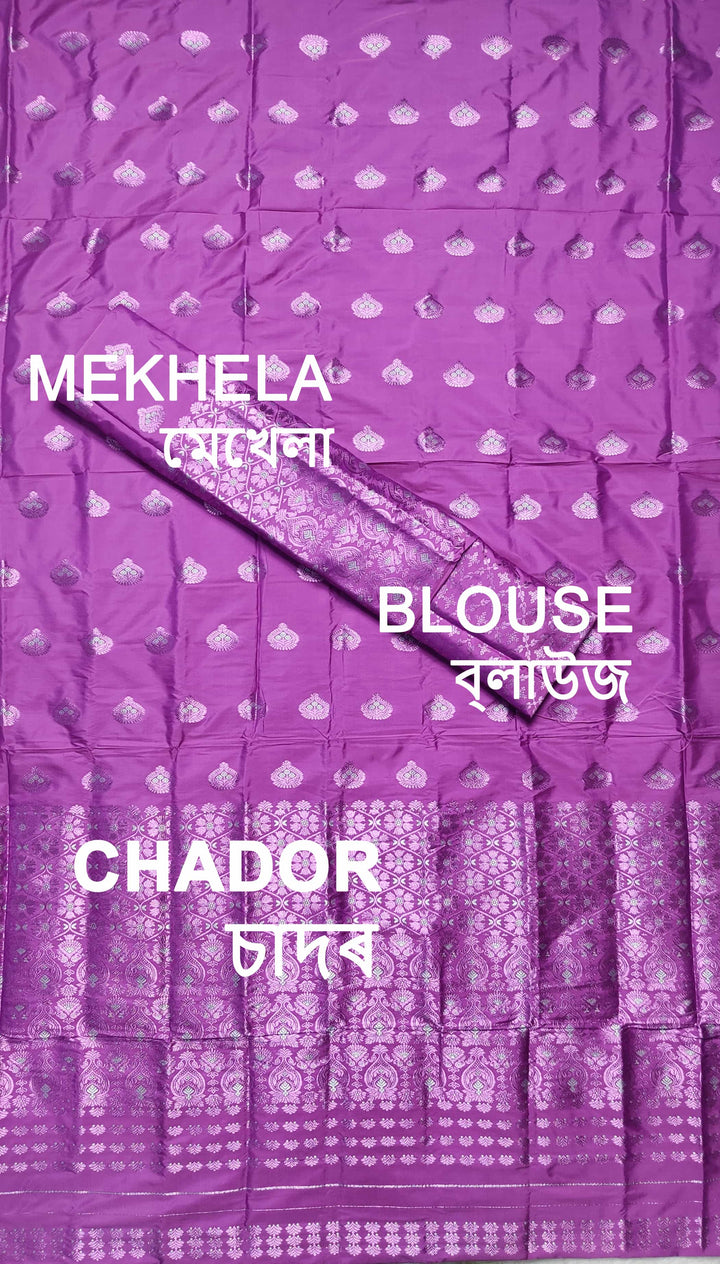 Colouring Jari Mix Set Mekhela Sador