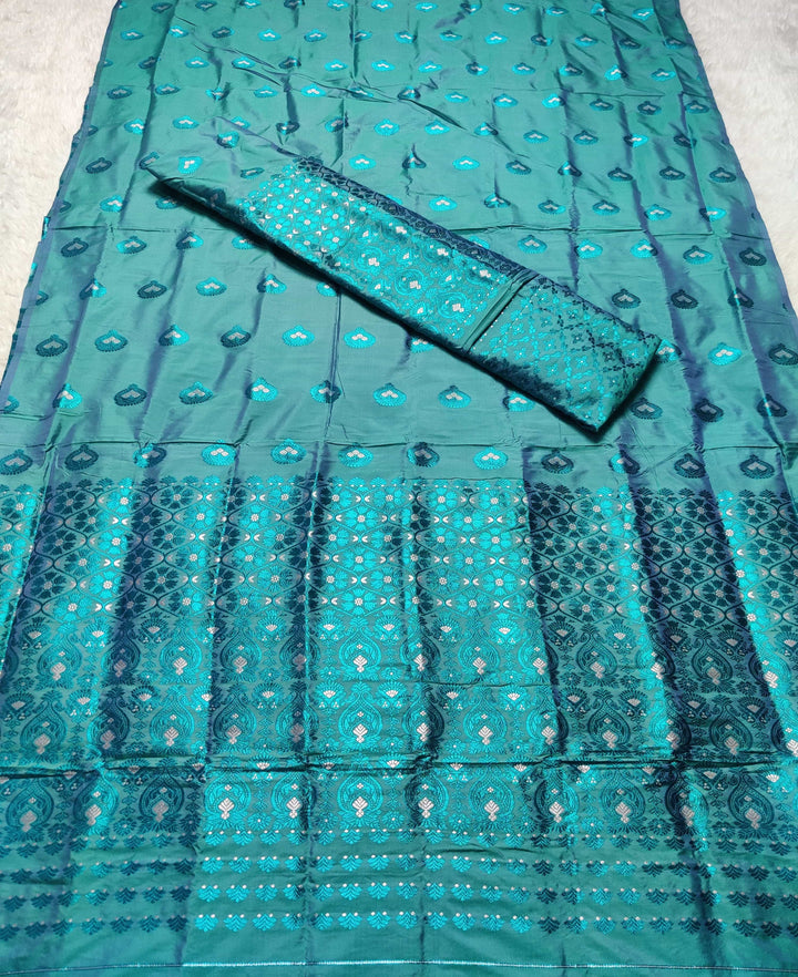 Colouring Jari Mix Set Mekhela Sador