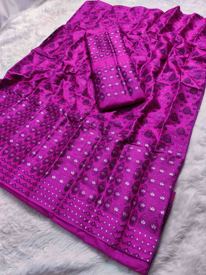 Colouring Jari Mix Set Mekhela Sador