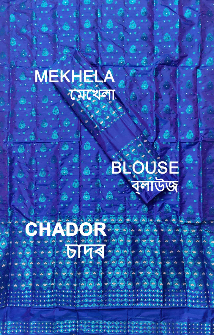 Colouring Jari Mix Set Mekhela Sador