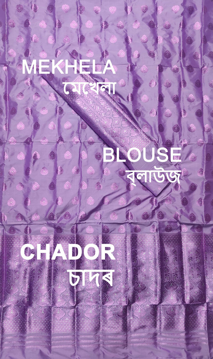Colouring Jari Mix Set Mekhela Sador