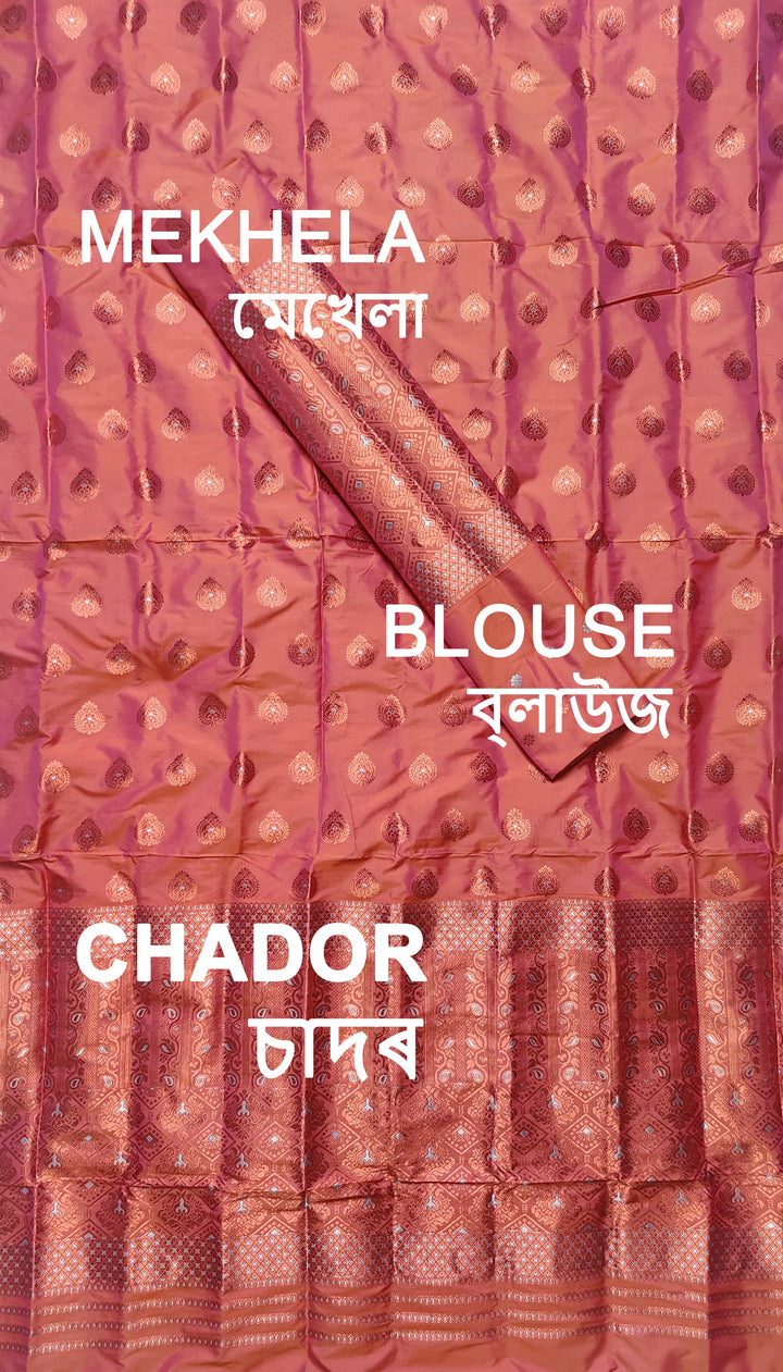 Colouring Jari Mix Set Mekhela Sador