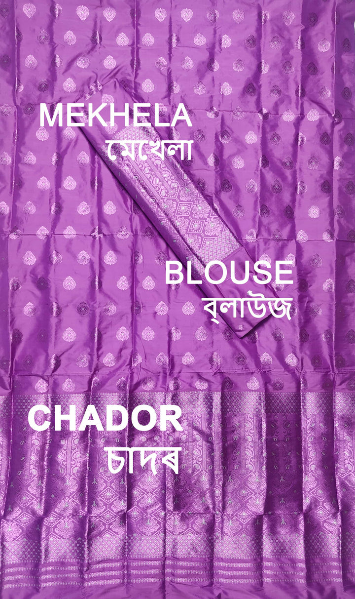 Colouring Jari Mix Set Mekhela Sador