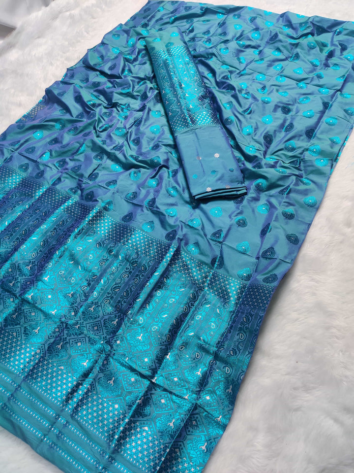 Colouring Jari Mix Set Mekhela Sador