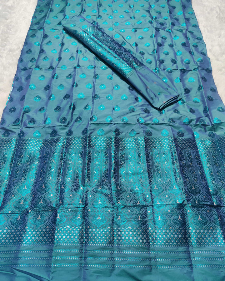 Colouring Jari Mix Set Mekhela Sador