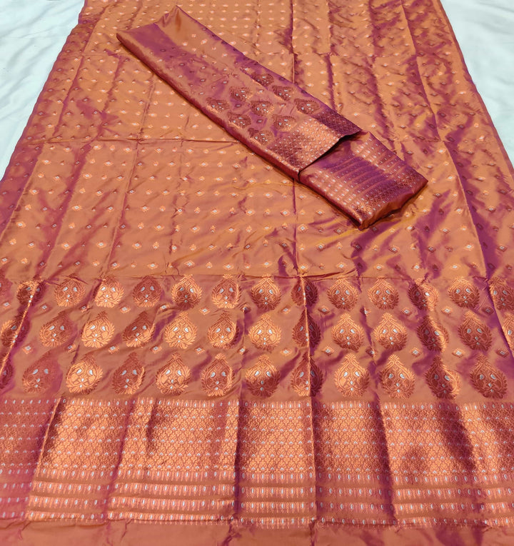 ৰং কৰা গুনা মিক্স ছেট মেখলা চাদৰ