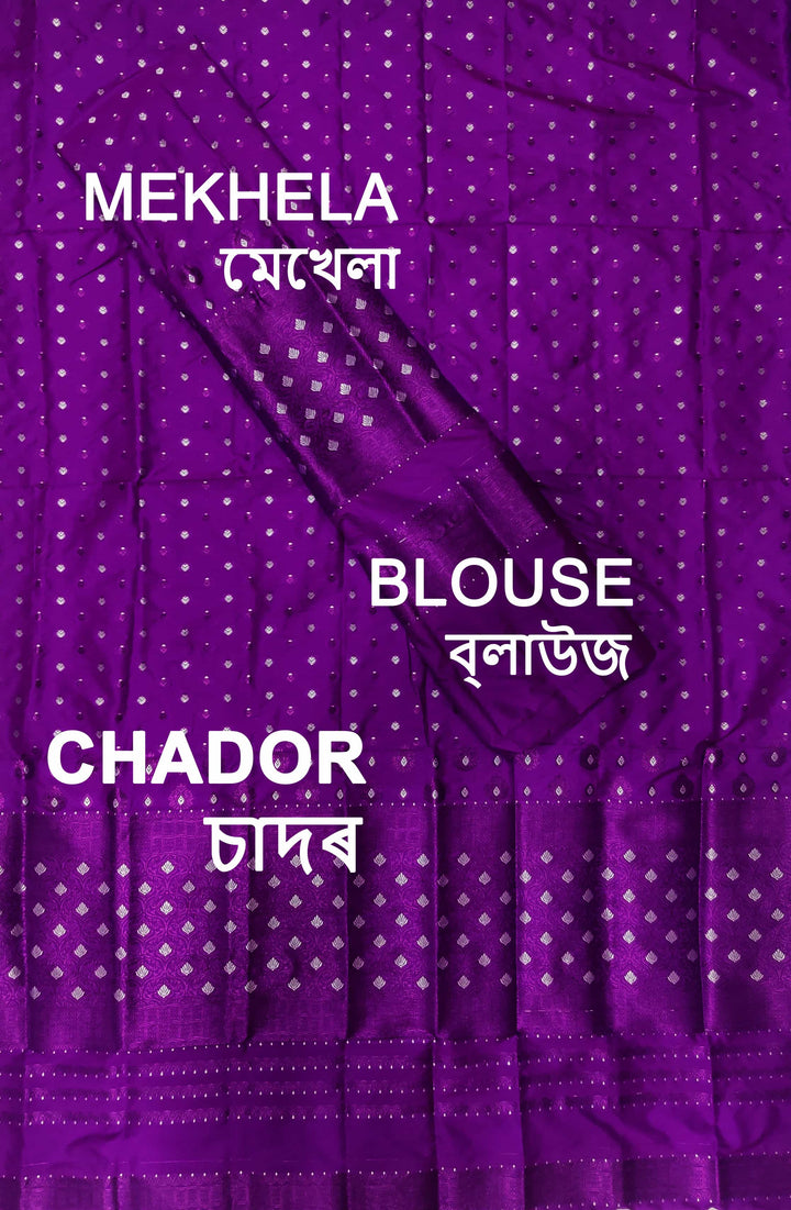Colouring Jari Mix Set Mekhela Sador