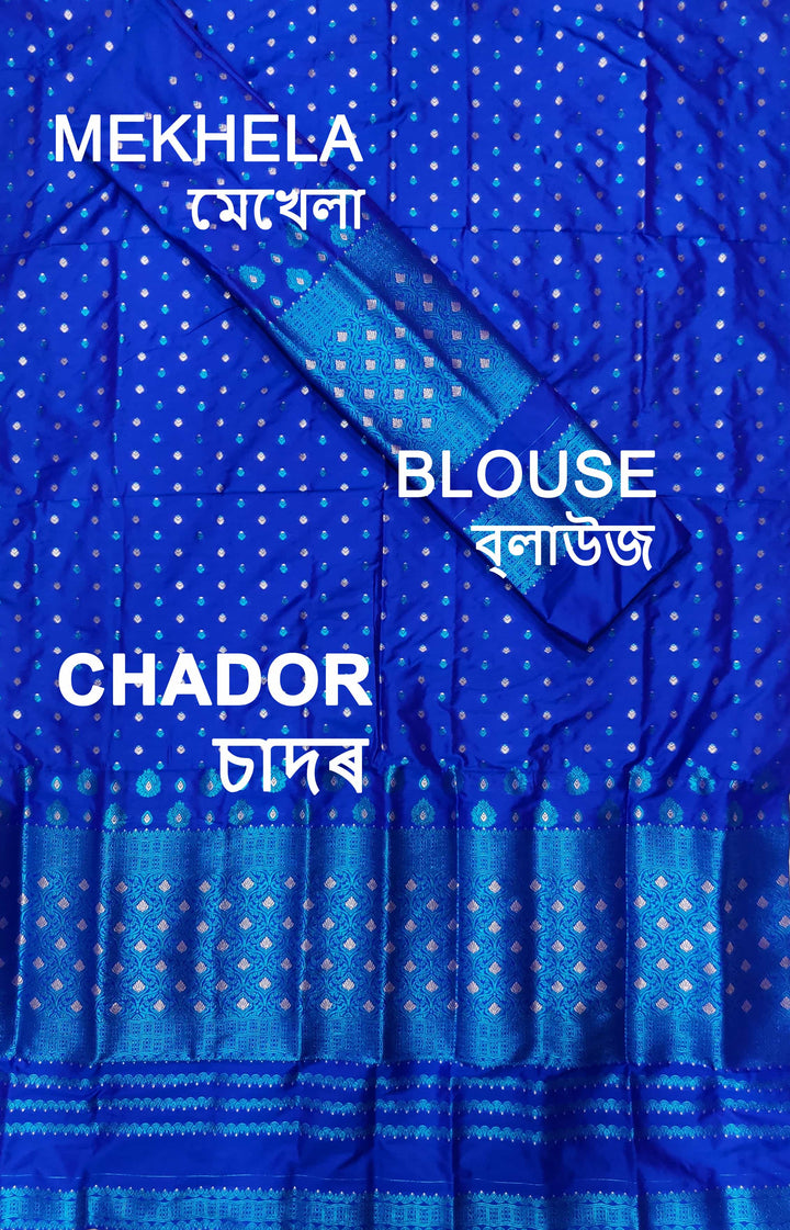 Colouring Jari Mix Set Mekhela Sador