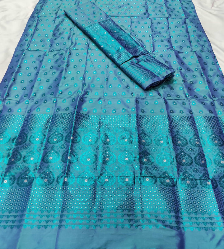 Colouring Jari Mix Set Mekhela Sador