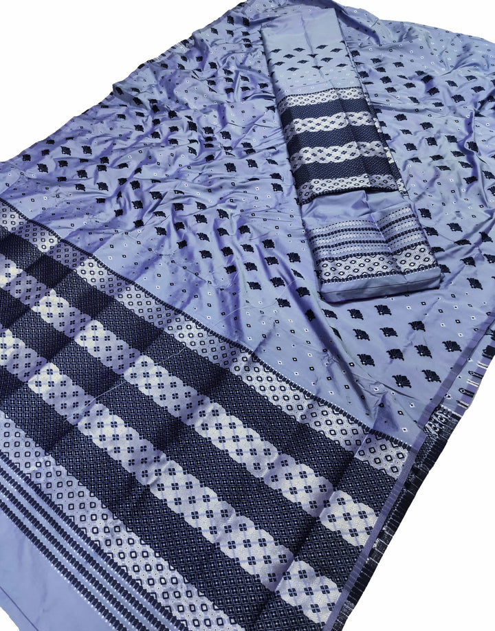 সূতাৰ- কাম (Dhaga-Work) মিক্স ছেট মেখলা চাদৰ