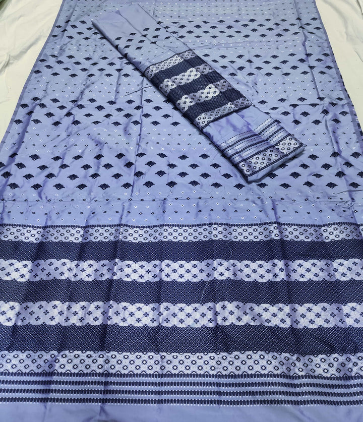 সূতাৰ- কাম (Dhaga-Work) মিক্স ছেট মেখলা চাদৰ