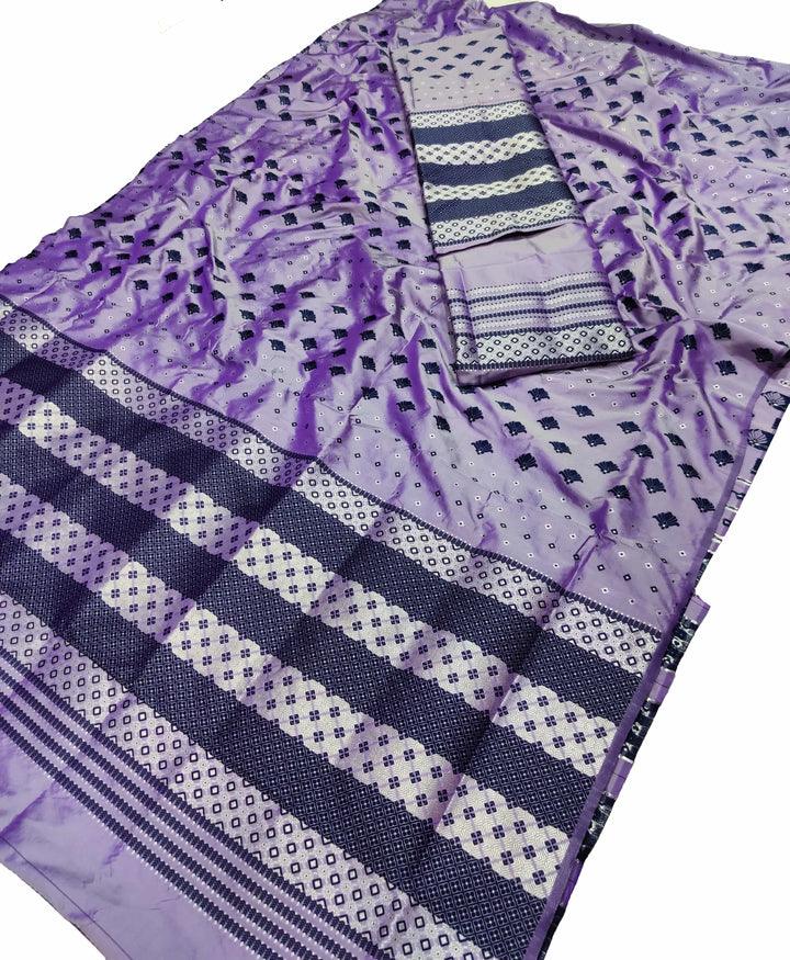 সূতাৰ- কাম (Dhaga-Work) মিক্স ছেট মেখলা চাদৰ